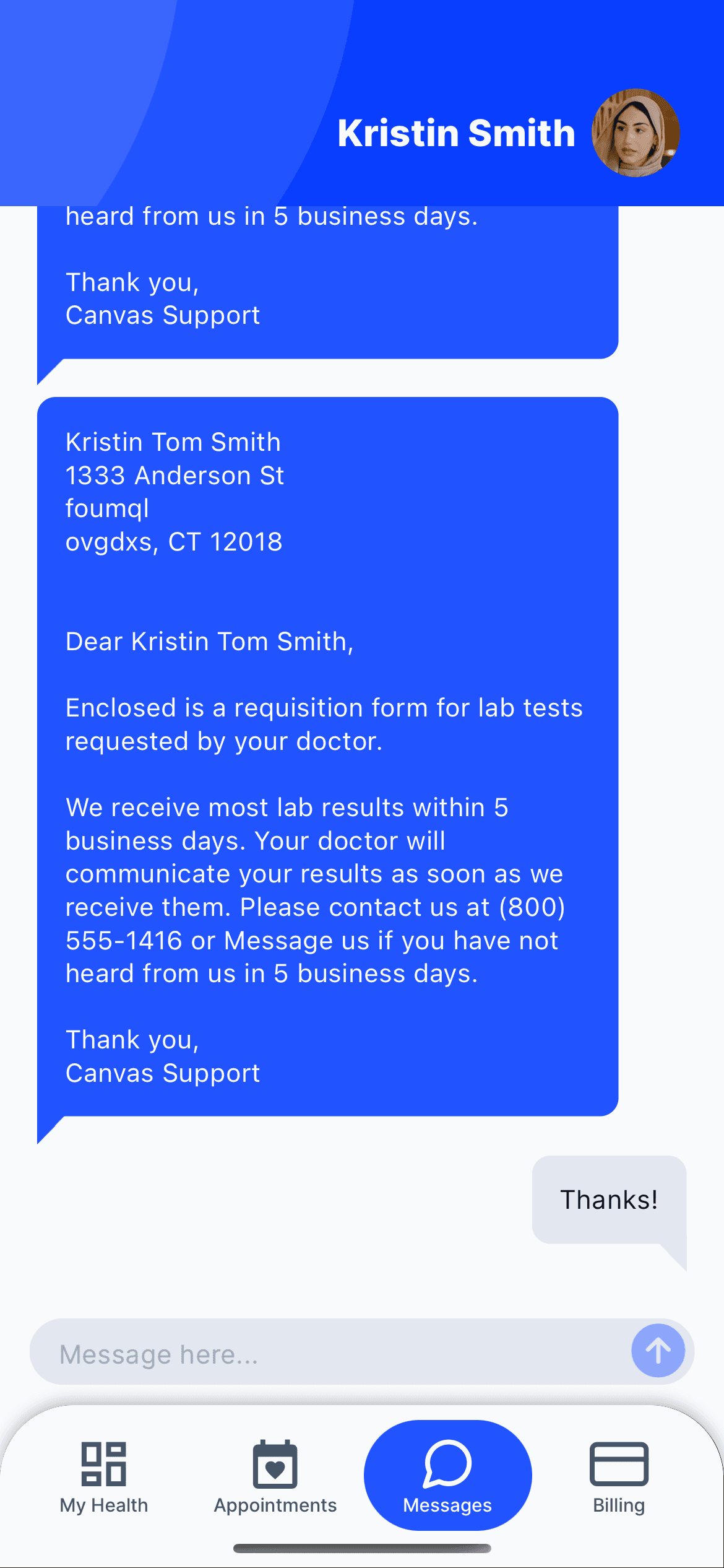 Patient/Provider Messaging